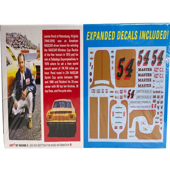 AMT Lennie Pond Chevy Malibu 1/25 Car Model Kit NEW - Picture 2 of 4